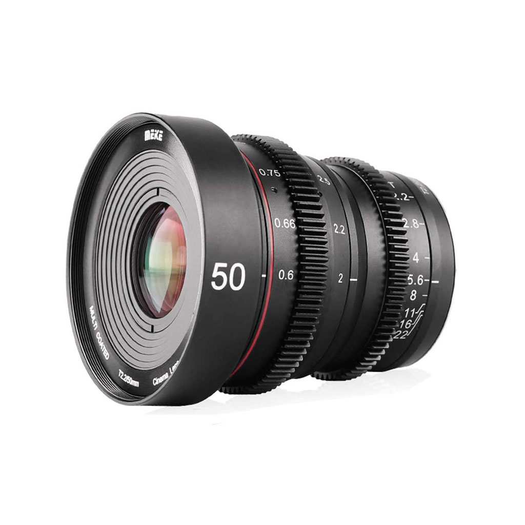Meike MK-50mm Obiettivo 50mm T2.2 VDSLR per Micro 4/3 MFT